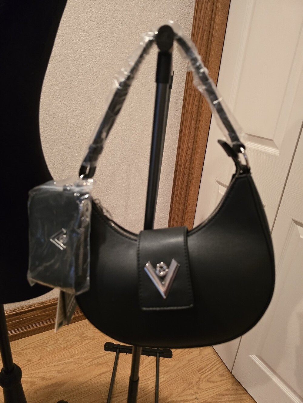 Valentino Orlandi Black Women’s Crescent Shoulder Bag